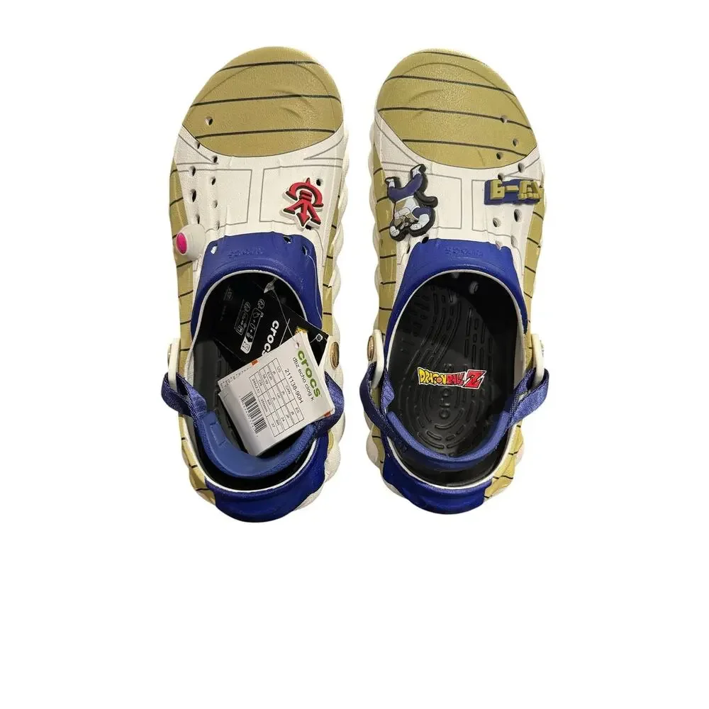 NWT! Crocs Vegeta Echo Clog Dragon Ball Z Anime Graphic Shoes - Big Kids J6